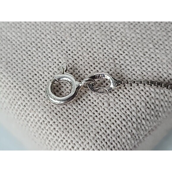Italy 925 Sterling Silver Chain Necklace Vintage - Picture 7 of 10